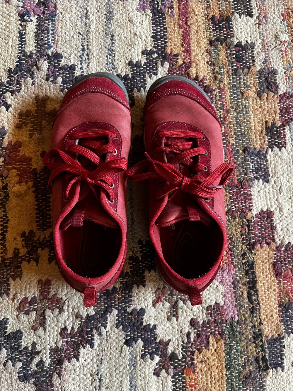 Keen Red Lace-Up Sneakers View 2